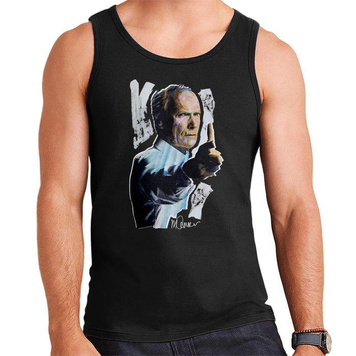 Sidney Maurer Original Portrait Of Clint Eastwood Gran Torino Men's Vest