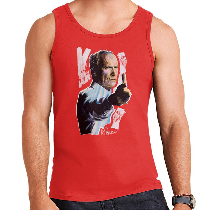 Sidney Maurer Original Portrait Of Clint Eastwood Gran Torino Men's Vest