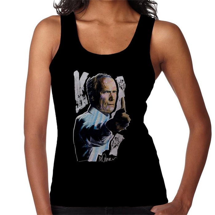 Sidney Maurer Original Portrait Of Clint Eastwood Gran Torino Women's Vest
