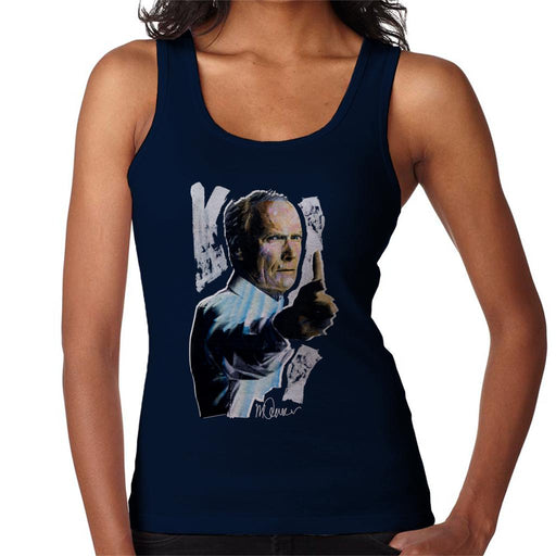 Sidney Maurer Original Portrait Of Clint Eastwood Gran Torino Women's Vest