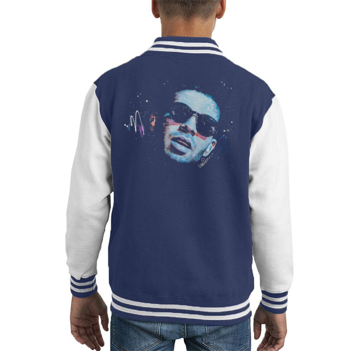 Sidney Maurer Original Portrait Of Drake Sunglasses Kid's Varsity Jacket