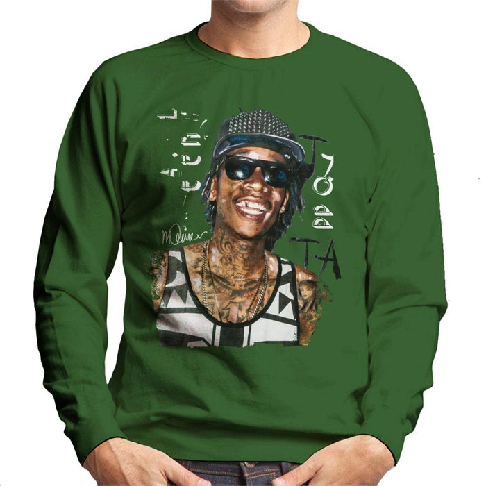 Sidney Maurer Original Portrait Of Wiz Khalifa Men's Sweatshirt