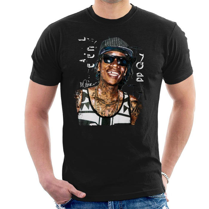 Sidney Maurer Original Portrait Of Wiz Khalifa Men's T-Shirt