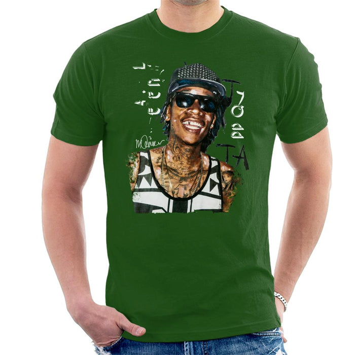 Sidney Maurer Original Portrait Of Wiz Khalifa Men's T-Shirt