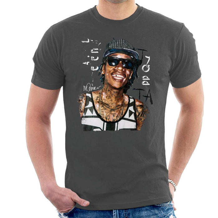 Sidney Maurer Original Portrait Of Wiz Khalifa Men's T-Shirt