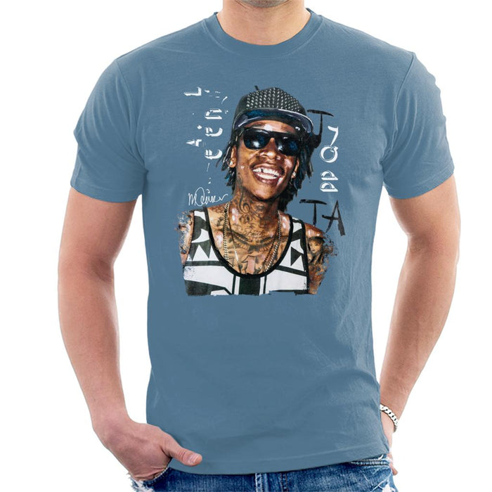 Sidney Maurer Original Portrait Of Wiz Khalifa Men's T-Shirt