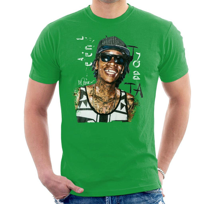 Sidney Maurer Original Portrait Of Wiz Khalifa Men's T-Shirt