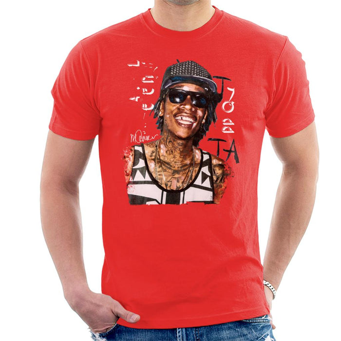 Sidney Maurer Original Portrait Of Wiz Khalifa Men's T-Shirt