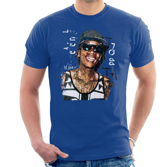 Sidney Maurer Original Portrait Of Wiz Khalifa Men's T-Shirt