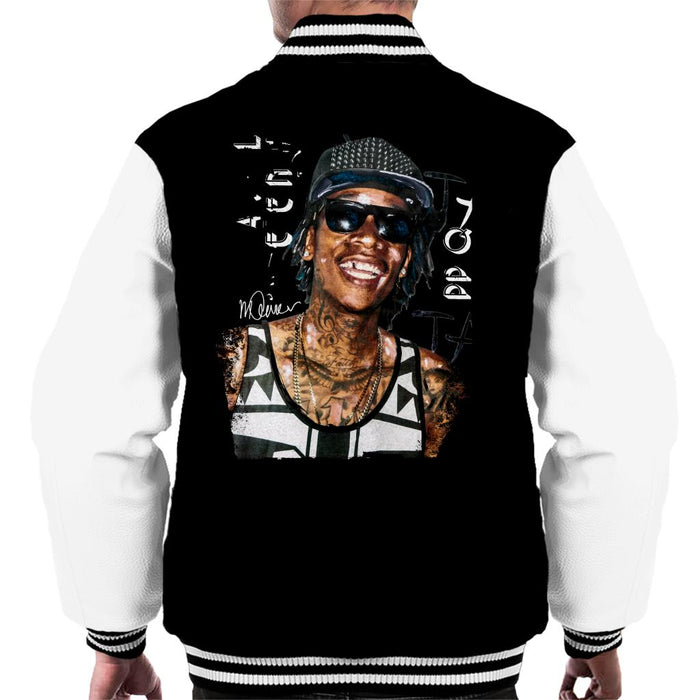 Sidney Maurer Original Portrait Of Wiz Khalifa Men's Varsity Jacket