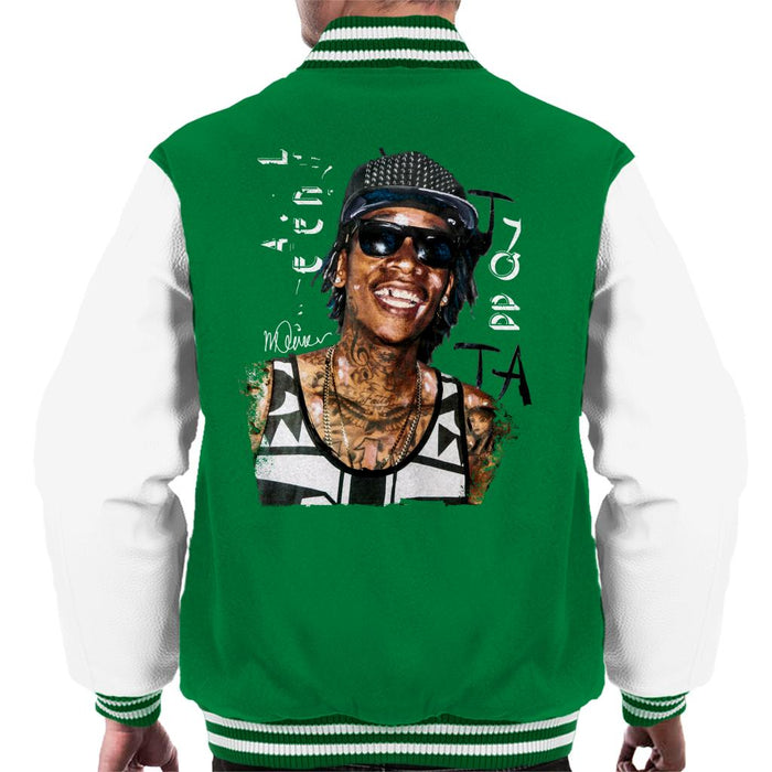 Sidney Maurer Original Portrait Of Wiz Khalifa Men's Varsity Jacket