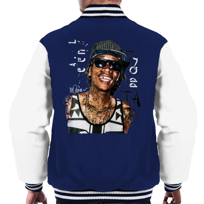Sidney Maurer Original Portrait Of Wiz Khalifa Men's Varsity Jacket