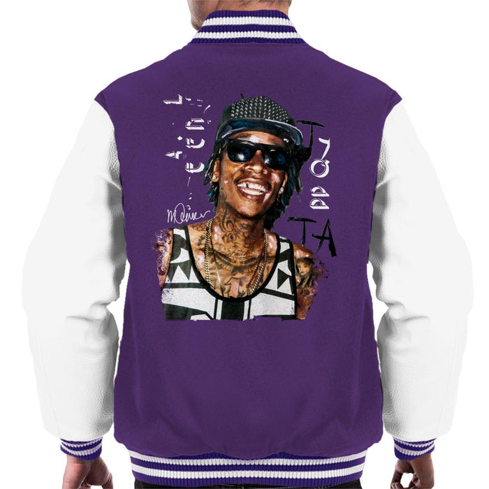 Sidney Maurer Original Portrait Of Wiz Khalifa Men's Varsity Jacket