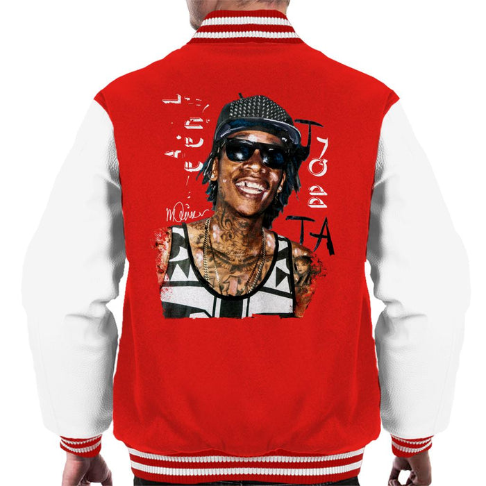 Sidney Maurer Original Portrait Of Wiz Khalifa Men's Varsity Jacket