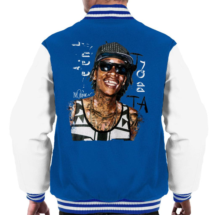 Sidney Maurer Original Portrait Of Wiz Khalifa Men's Varsity Jacket
