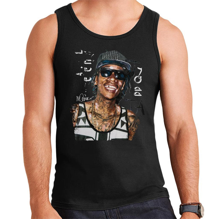 Sidney Maurer Original Portrait Of Wiz Khalifa Men's Vest