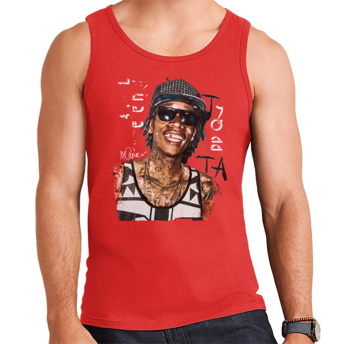 Sidney Maurer Original Portrait Of Wiz Khalifa Men's Vest