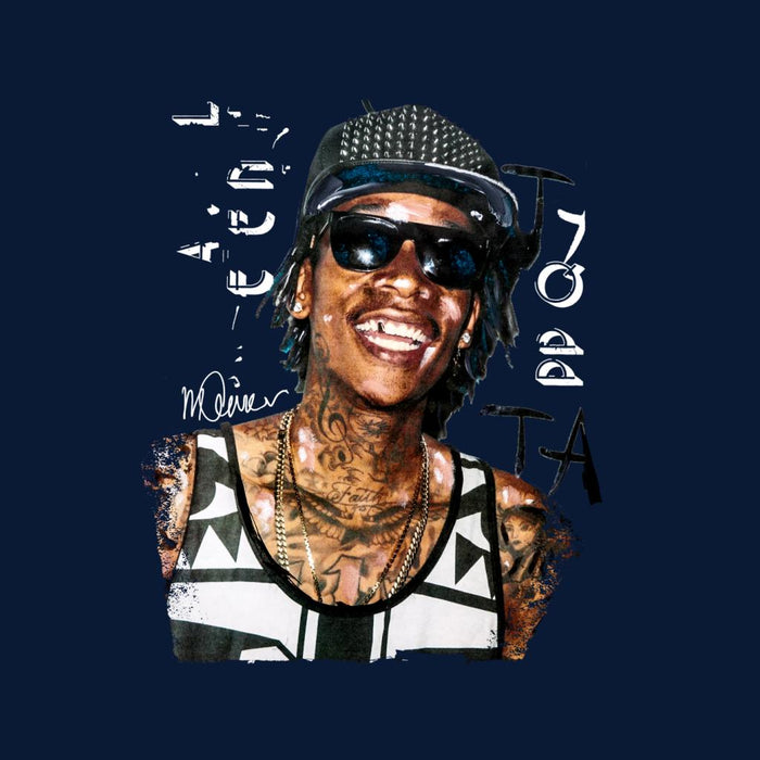 Sidney Maurer Original Portrait Of Wiz Khalifa Men's Varsity Jacket