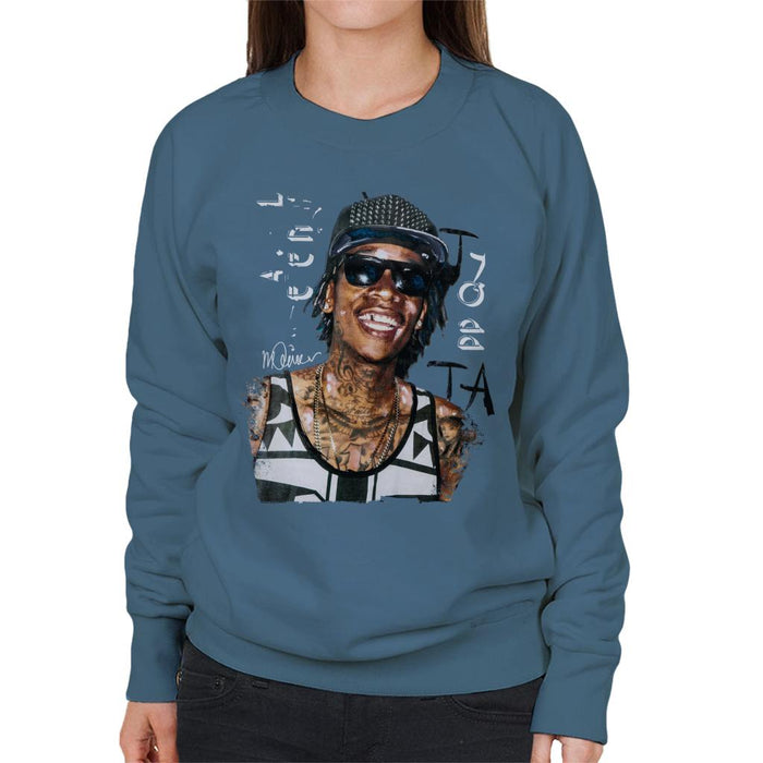 Sidney Maurer Original Portrait Of Wiz Khalifa Women's Sweatshirt