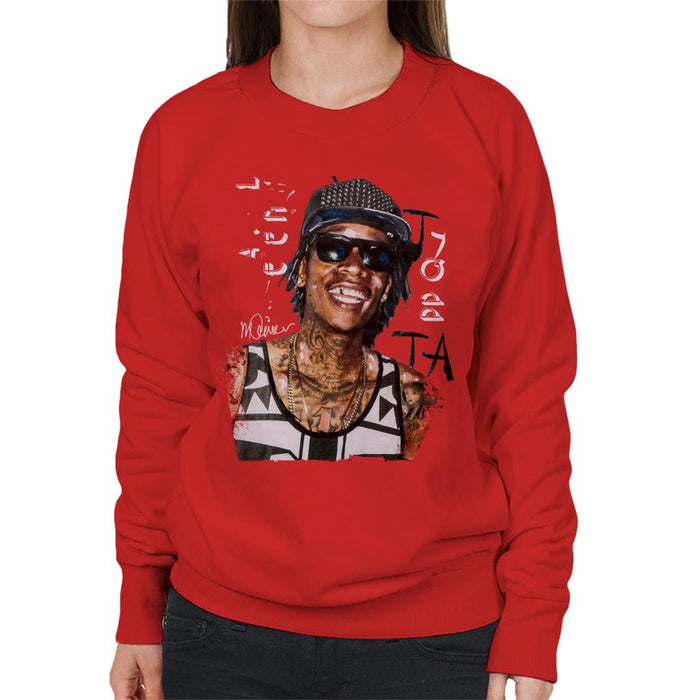 Sidney Maurer Original Portrait Of Wiz Khalifa Women's Sweatshirt