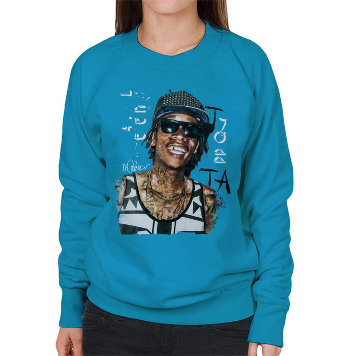 Sidney Maurer Original Portrait Of Wiz Khalifa Women's Sweatshirt