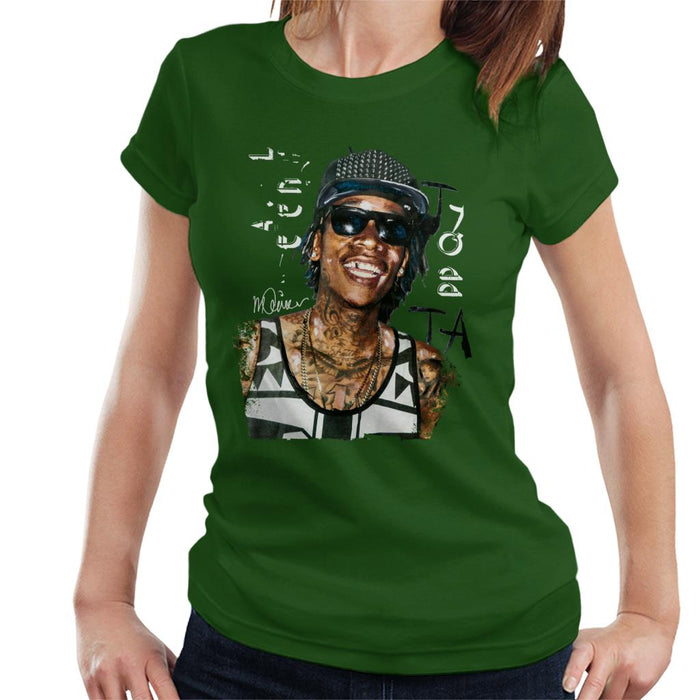 Sidney Maurer Original Portrait Of Wiz Khalifa Women's T-Shirt