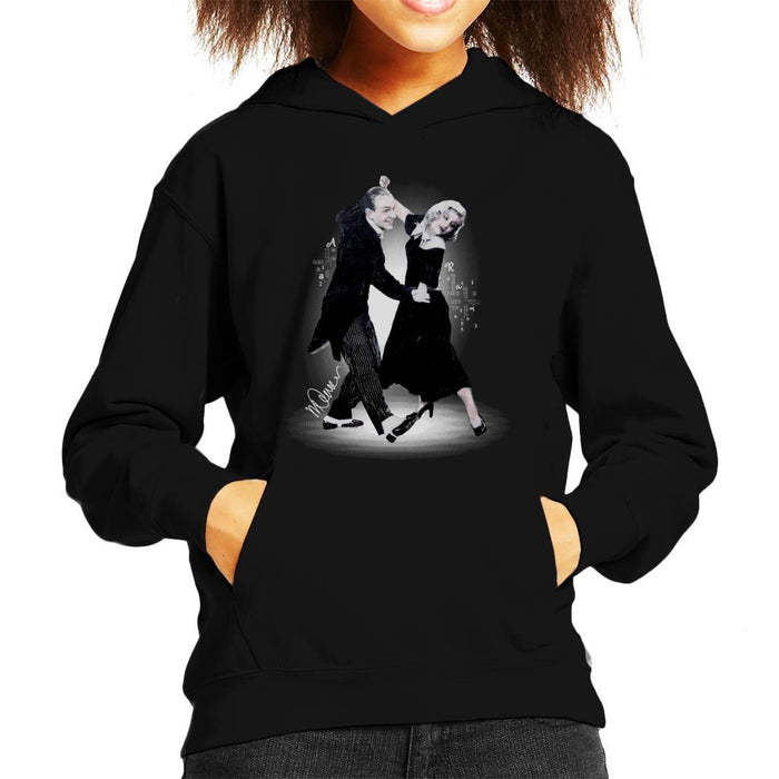 Sidney Maurer Original Portrait Of Fred Astaire Kid's Hooded Sweatshirt