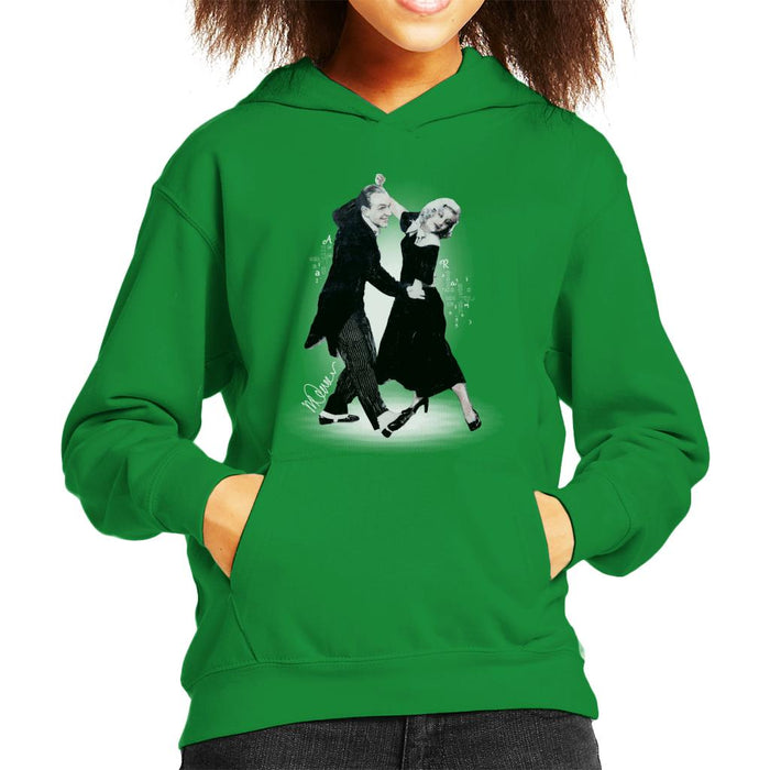 Sidney Maurer Original Portrait Of Fred Astaire Kid's Hooded Sweatshirt
