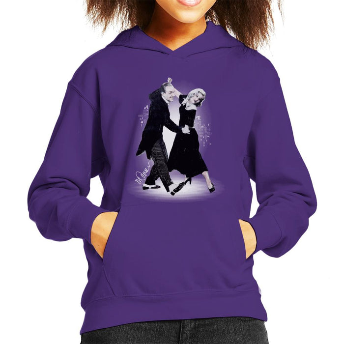 Sidney Maurer Original Portrait Of Fred Astaire Kid's Hooded Sweatshirt