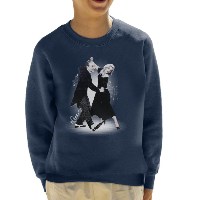 Sidney Maurer Original Portrait Of Fred Astaire Kid's Sweatshirt