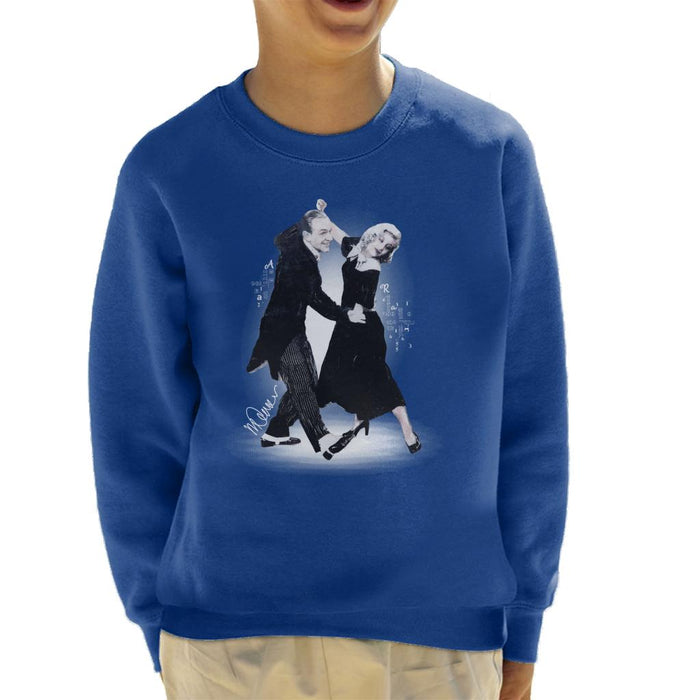 Sidney Maurer Original Portrait Of Fred Astaire Kid's Sweatshirt