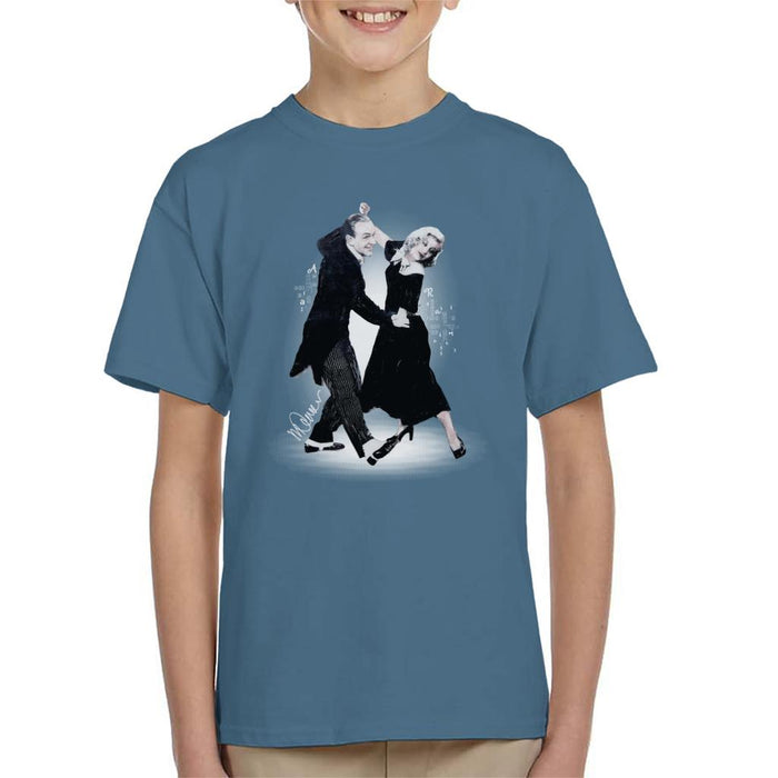 Sidney Maurer Original Portrait Of Fred Astaire Kid's T-Shirt