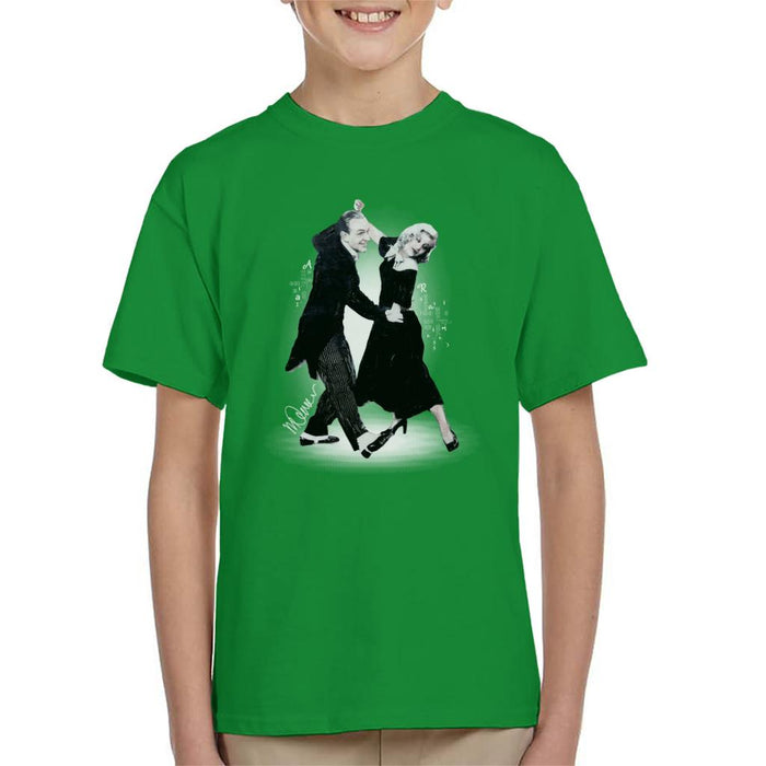 Sidney Maurer Original Portrait Of Fred Astaire Kid's T-Shirt