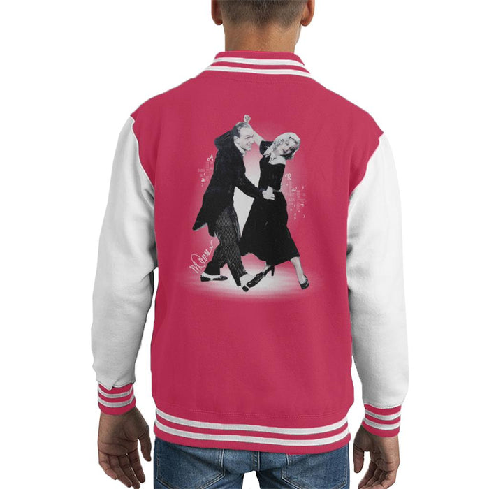 Sidney Maurer Original Portrait Of Fred Astaire Kid's Varsity Jacket
