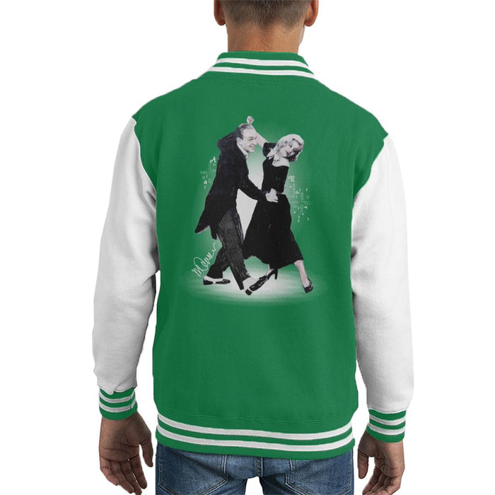Sidney Maurer Original Portrait Of Fred Astaire Kid's Varsity Jacket