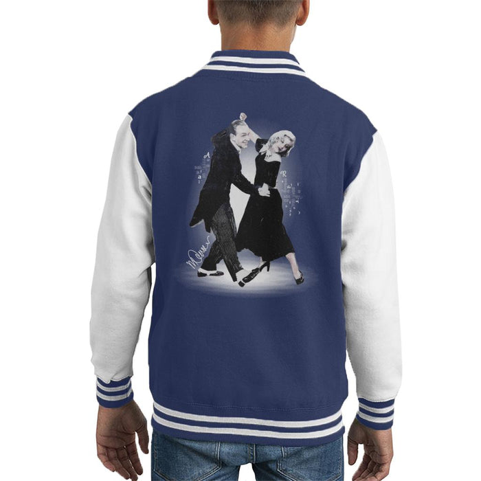 Sidney Maurer Original Portrait Of Fred Astaire Kid's Varsity Jacket