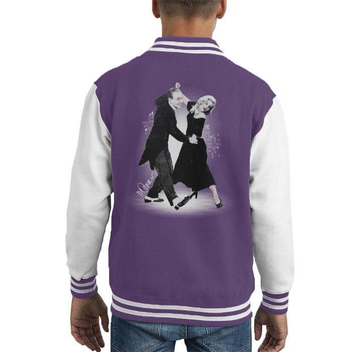 Sidney Maurer Original Portrait Of Fred Astaire Kid's Varsity Jacket