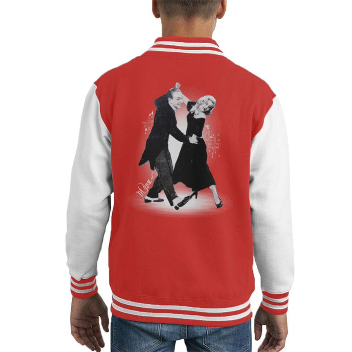 Sidney Maurer Original Portrait Of Fred Astaire Kid's Varsity Jacket