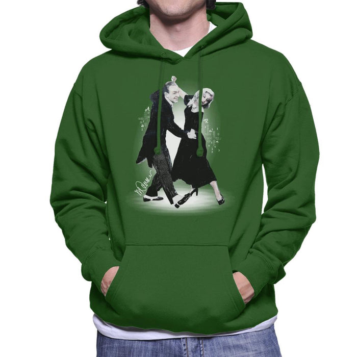 Sidney Maurer Original Portrait Of Fred Astaire Men's Hooded Sweatshirt
