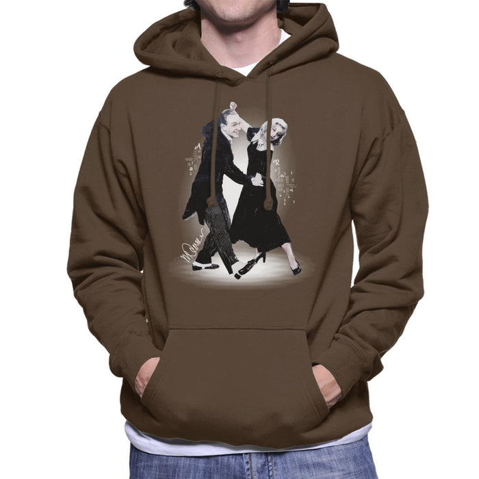 Sidney Maurer Original Portrait Of Fred Astaire Men's Hooded Sweatshirt