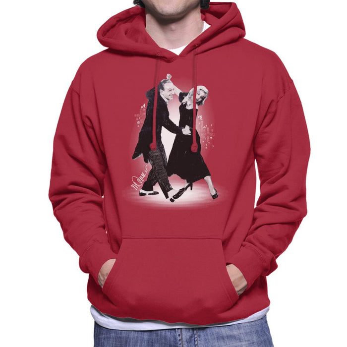 Sidney Maurer Original Portrait Of Fred Astaire Men's Hooded Sweatshirt
