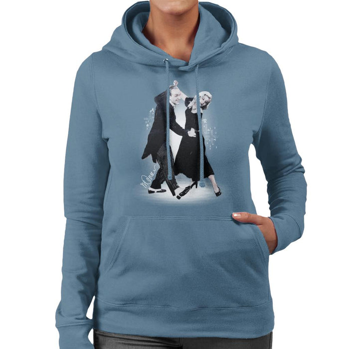 Sidney Maurer Original Portrait Of Fred Astaire Women's Hooded Sweatshirt