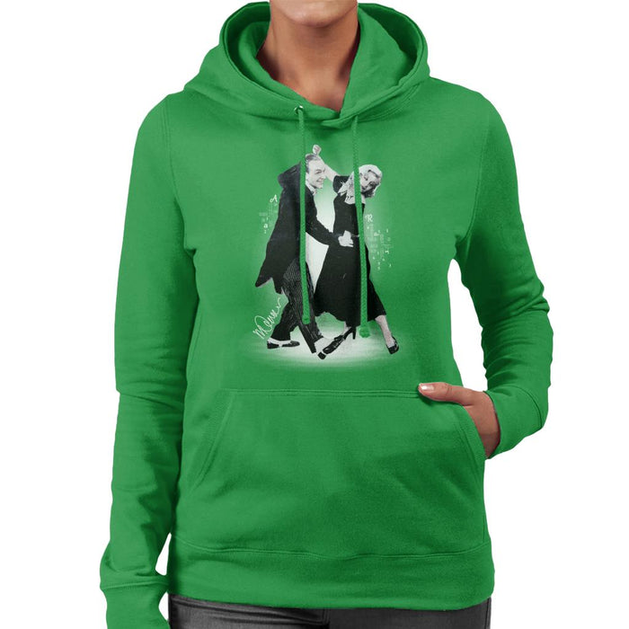Sidney Maurer Original Portrait Of Fred Astaire Women's Hooded Sweatshirt