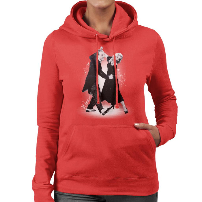 Sidney Maurer Original Portrait Of Fred Astaire Women's Hooded Sweatshirt