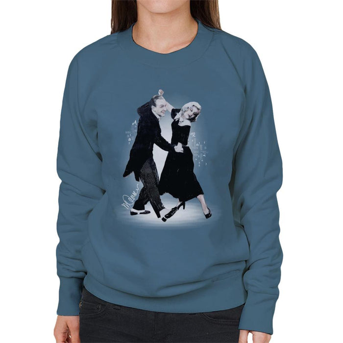 Sidney Maurer Original Portrait Of Fred Astaire Women's Sweatshirt