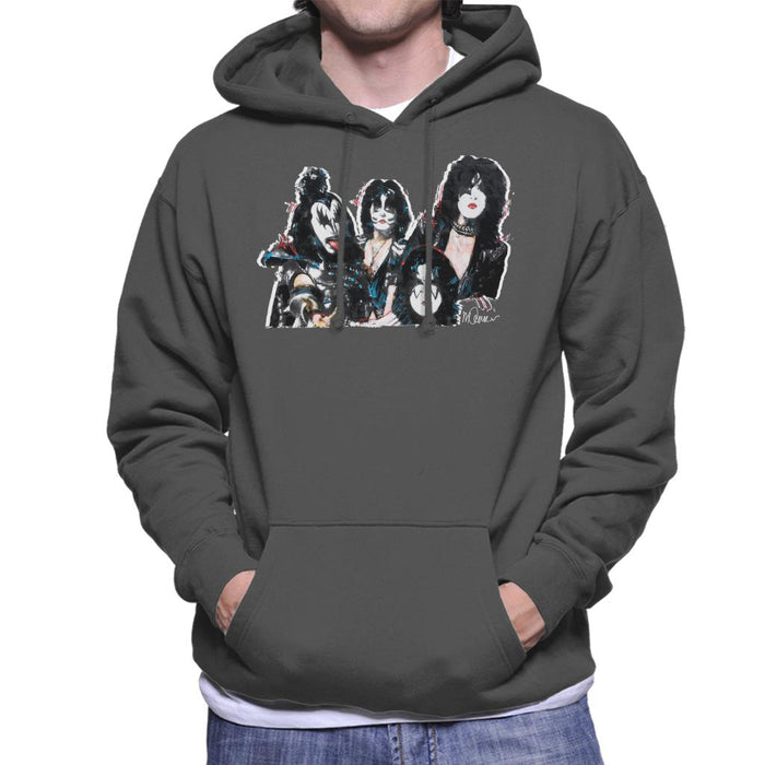 Sidney Maurer Original Portrait Of Kiss Gene Simmons Men's Hooded Sweatshirt