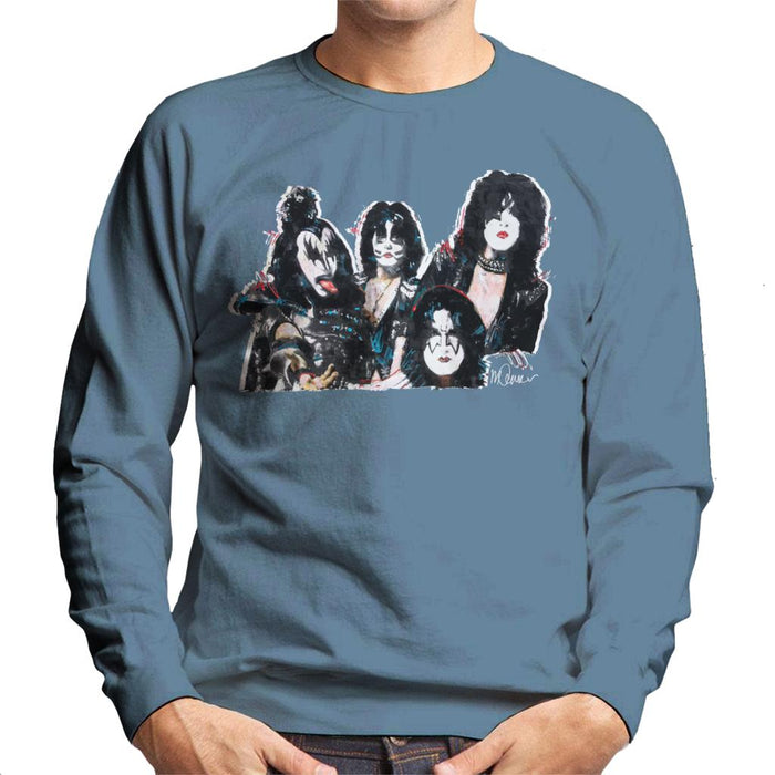 Sidney Maurer Original Portrait Of Kiss Gene Simmons Men's Sweatshirt