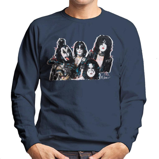 Sidney Maurer Original Portrait Of Kiss Gene Simmons Men's Sweatshirt