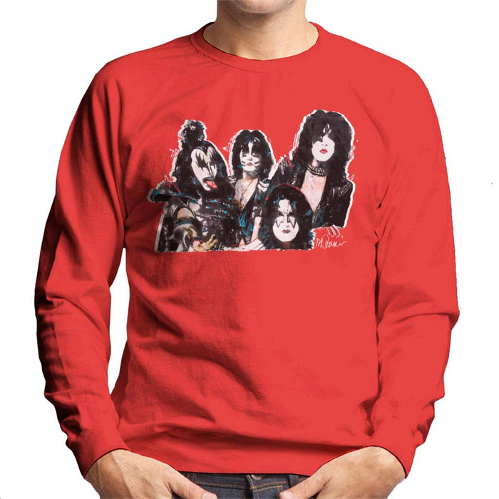 Sidney Maurer Original Portrait Of Kiss Gene Simmons Men's Sweatshirt