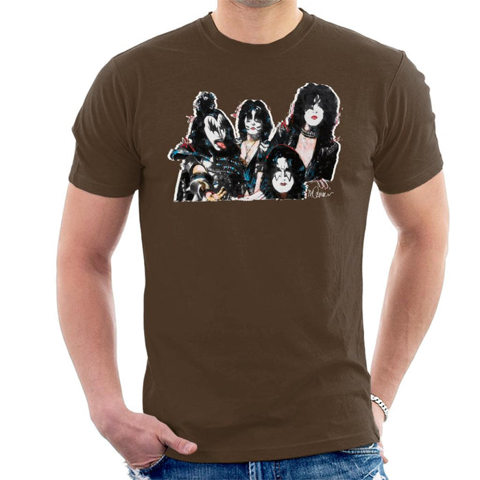 Sidney Maurer Original Portrait Of Kiss Gene Simmons Men's T-Shirt